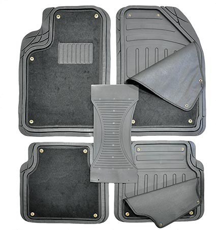 Set covorase auto din mocheta si cauciuc Combination universale, 5 buc. AutoDrive ProParts