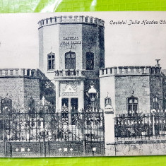E903-I-Castelul IULIA HASDEU CAMPINA 1907-carte postala veche 14/9 cm stare F.B.
