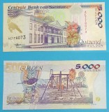 Surinam 5.000 Gulden 1999 &#039;Sistem transport&#039; UNC serie: AE778073 p143