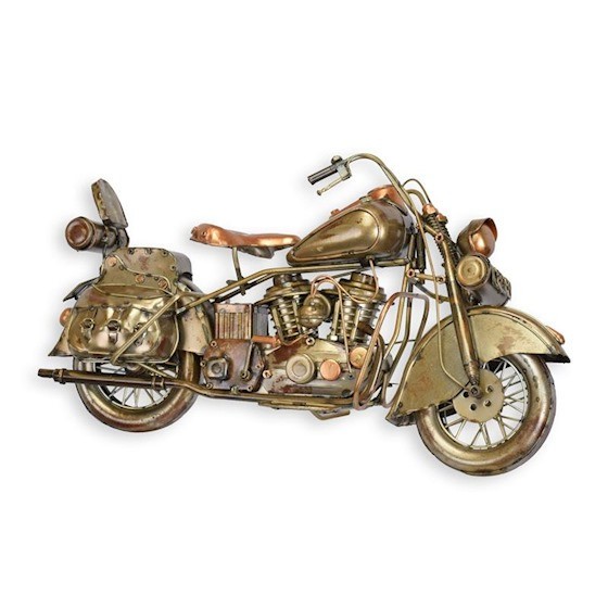 Model motocicleta bronz BL-347