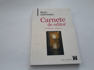 CARNETE DE EDITOR de MIRCEA SANTIMBREANU , 2000 RF18/0 foto