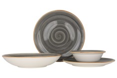 Bonna Set de vesela - Aura Space - 24 bucăți - 6 persoane - Porţelan