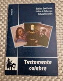 Testamente celebre Dumitru Dan Costea