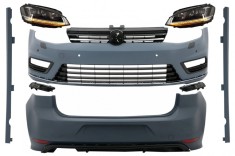 Kit Exterior Complet VW Golf VII 7 (2012-2017) cu Faruri 3D LED DRL Dinamic R-Line Look Performance AutoTuning