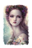 Cumpara ieftin Sticker decorativ Printesa, Roz, 85 cm, 11373ST, Oem