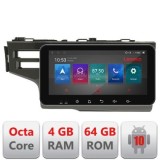 Navigatie Honda Fit 2014-2019 Android radio gps internet Octa Core 4+64 LTE ecran de 10.33&#039; wide Kit-fit-14+EDT-E511-PRO CarStore Technology