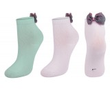 Sosete pentru fetite cu fundita din organza (Marime Disponibila: Marimea 31,