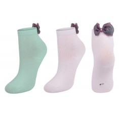 Sosete pentru fetite cu fundita din organza (Marime Disponibila: Marimea 21,