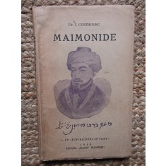 I. GINZBOURG - MAIMONIDE 1935