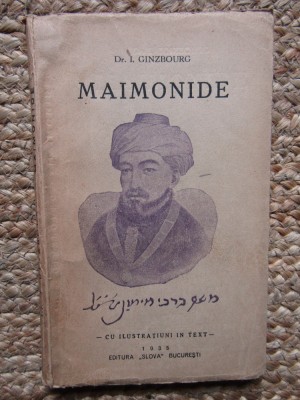 I. GINZBOURG - MAIMONIDE 1935 foto