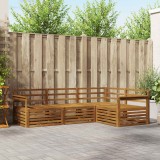 vidaXL Set mobilier gradina 4 piese lemn acacia natural rezistent intemperii