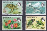DB1 Fauna Flora Dominica 1970 4 v. MNH