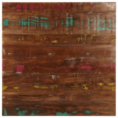 Gossi blat de masa patrata, 70x70x3,8 cm, lemn masiv reciclat foto