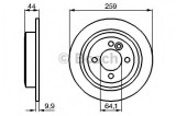 Disc frana MINI MINI Cabriolet (R57) (2007 - 2016) BOSCH 0 986 478 601