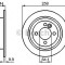 Disc frana MINI MINI Cabriolet (R52) (2004 - 2007) BOSCH 0 986 478 601