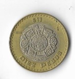 Moneda 10 pesos 1998 - Mexic, America Centrala si de Sud, Cupru-Nichel