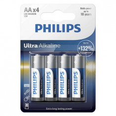 BATERIE ULTRA ALKLINE LR6 AA BLISTER 4 BUC PH foto