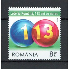 Romania 2019 - LP 2253 nestampilat - Loteria Romana, 113 ani - serie