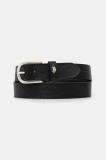 U.S. Polo Assn. curea de piele Dallas barbati, culoarea negru, WEUDX2641MHA