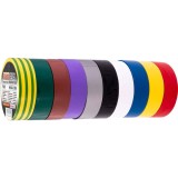 Banda Izolatoare Richmann, 10m x 19mm, Diverse Culori, Izolare Electrică, Ignifugă, Standard EN60454