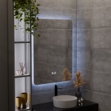 Oglinda LED pentru baie ARTEA Touch 60x80 cm, dezaburire, dimabila