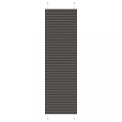Jaluză plisată negru 60x200 cm Lățime țesătură 59,4cm poliester foto