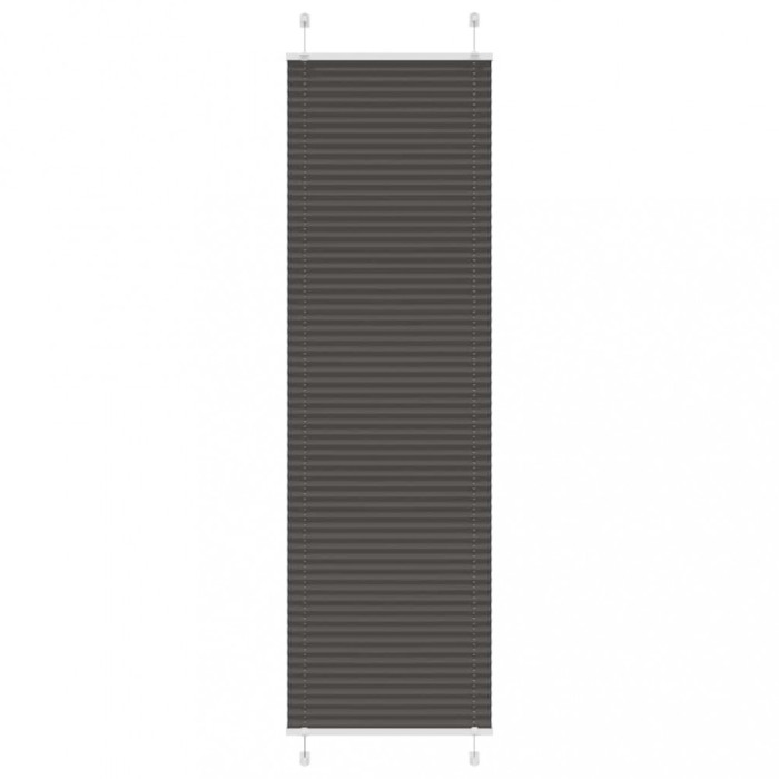 Jaluză plisată negru 60x200 cm Lățime țesătură 59,4cm poliester