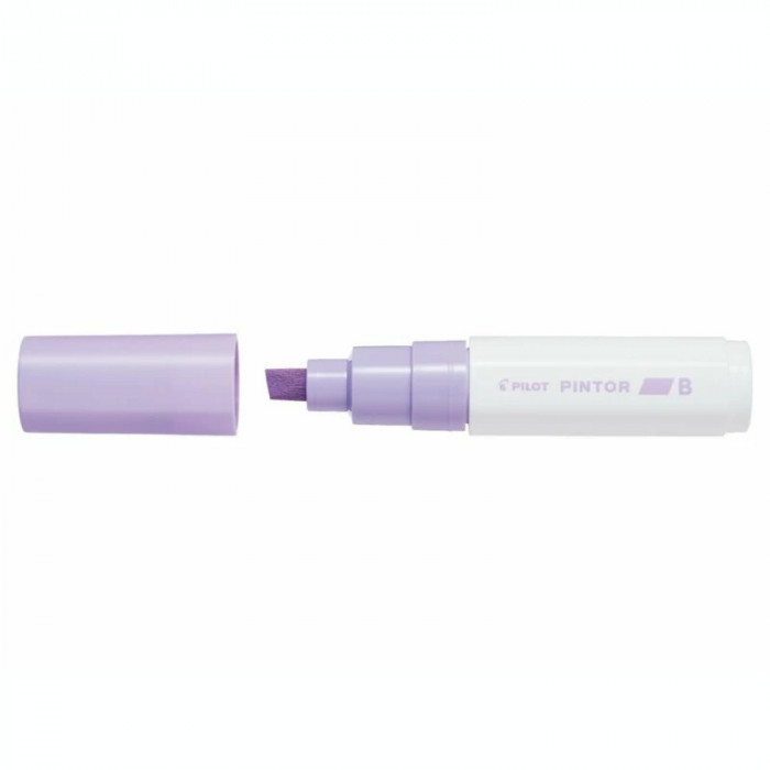 Marker cu vopsea Pilot Pintor 8.0 mm varf tesit Violet Pastel