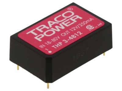 Convertor DC/DC 3W 18-80V la 12V foto