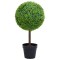 vidaXL Plantă artificială cimișir cu ghiveci, verde, 71cm, formă minge 336508