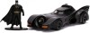 Masinuta Metal Batman Batmobile 1989 cu Figurina Batman, Scara 1:32, Jada Toys - Colectie Film