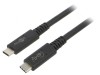 Cablu Thunderbolt 3 USB 4.0 USB-C 0.8m, Goobay