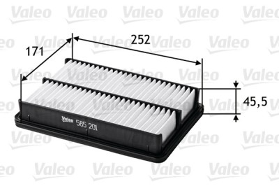 VALEO 585201 Filtru aer foto