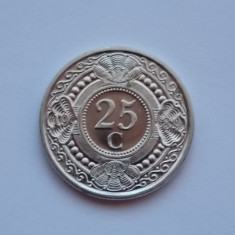 25 CENT 1989 ANTILELE OLANDEZE-UNC