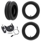 Set anvelope, pentru trotineta electrică Xiaomi, negru, 10 inchi, cu supapa dreaptă | Motorevolution