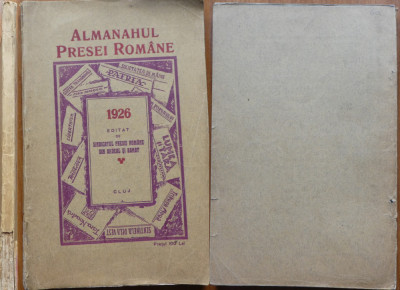 Almanahul Presei Romane pe 1926 , Cluj , 1926 foto