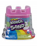 Nisip Kinetic Curcubeu - Spin Master Mini Rainbow Castle Roz, SPM6059188ROZ