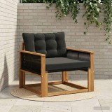 vidaXL Set de canapele de exterior Lemn solid de Acacia și Textilene 3438892