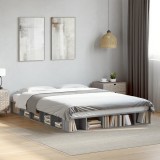 VidaXL Cadru de pat, gri sonoma, 140x200 cm, lemn prelucrat 3280480