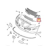 Bandou grila bara protectie Peugeot 307 (3), 09.2005-09.2007, Fata, complet, Aftermarket
