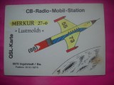 HOPCT 15093 MERKUR 27-6 LUSTMOLCH AVION -GERMANIA--CARTE POSTALA RADIO AMATOR / RADIOAMATORI CARICATURA -CIRCULATA