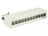 Patch Panel Keystone Desktop 12 Porturi Gri, Delock 43335