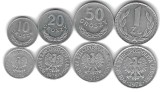 POLONIA Lot Nr 3 / 4buc - 10 + 20 + 50 GROSZY + 1 ZLOT 1978