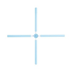 Bara aerobica si extensibila pentru corectarea posturii spatelui, 80 cm, Albastru