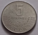 Costa Rica, 5 Colones 2012, America Centrala si de Sud