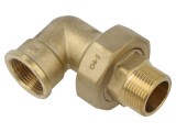 Cot 90&deg; conector dublu tată-mamă conic BR GEBO 98-5BR