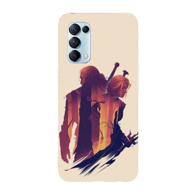 Husa compatibila cu Oppo A55, Viceversa, model Gerald x Ciri The Witcher, Silicon, TPU foto