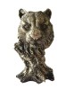 Statueta Decorativa Leu Argintiu 14cm Ipsos - Cadou Aniversare, Aspect Vintage