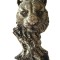 Statueta decorativa, Leu, Argintiu, 14 cm, XQ4003