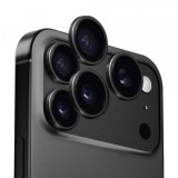 Folie de protectie Camera Spate Anank AR pentru Apple iPhone 17 Pro Max / 17 Pro, Sticla Securizata, Neagra
